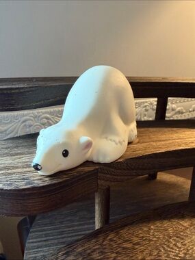 Fisher Price Mattel Little People Polar Bear Zootalker Vintage
